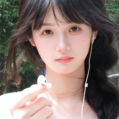 穿风信子蓝的少女海报